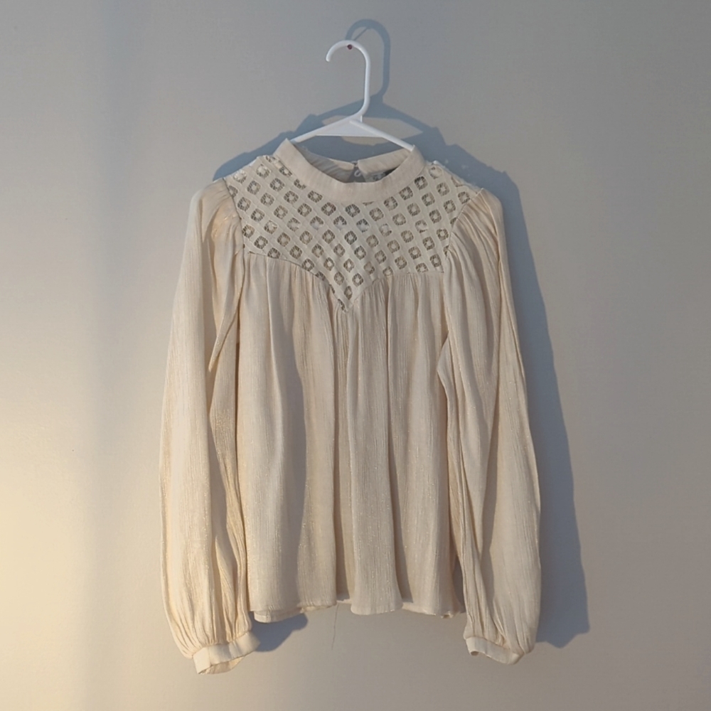 Shimmery Babydoll Top